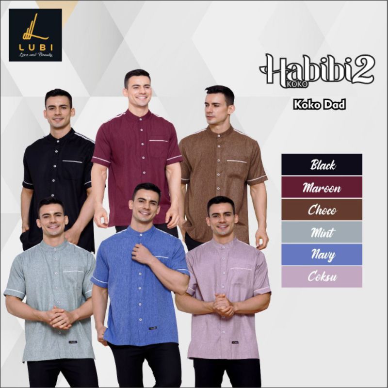 DISKON LUBI HABIBI KOKO B KOKO DEWASA LENGAN PENDEK KATUN ORIGINAL