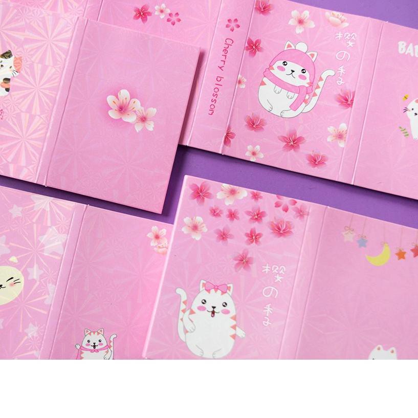 

HOT SALE!! (vzm-1272) White Cat Sakura Sticky Notes Set