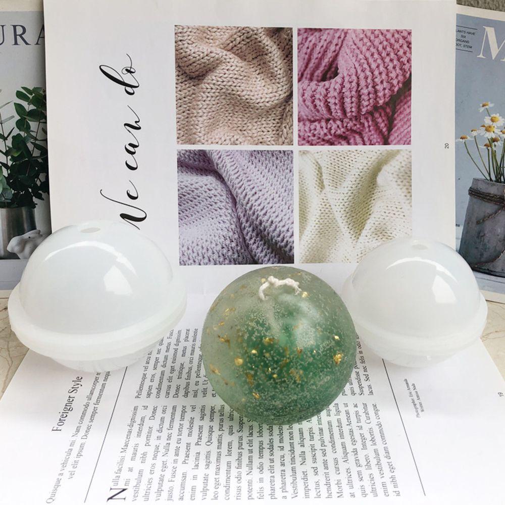Solighter Round Ball Candle Cetakan Lilin Lilin Handmade Aromaterapi Perlengkapan Membuat Lilin Kerajinan Tangan Untuk Resin Epoxy