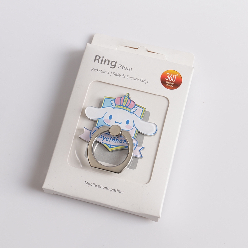 1pc Stand Handphone Yang Dapat Diputar 360derajat Stand Cincin Jari Melody Lucu Universal Holder