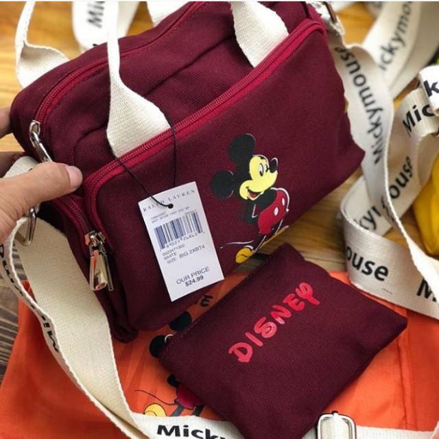 NEW TAS SLEMPANG IMPORT MICKEY MOUSE