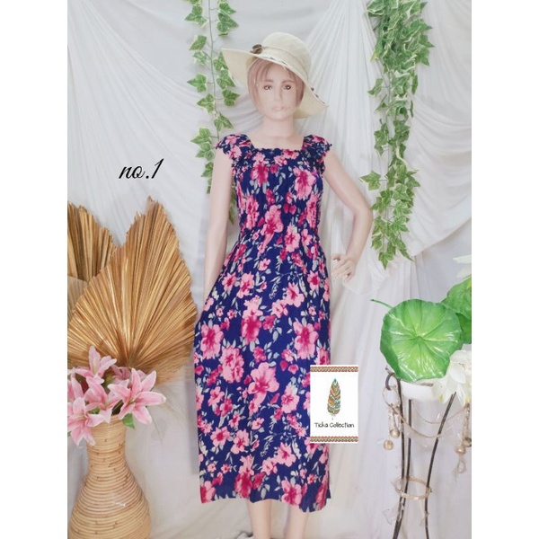 dress kerut panjang khas bali