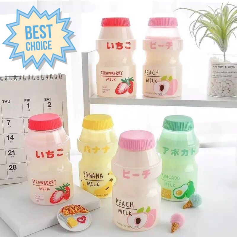 BOTOL MINUM YAKULT UNIK LUCU BOTOL MINUM ALA KOREA 480 ml TERMURAH-1