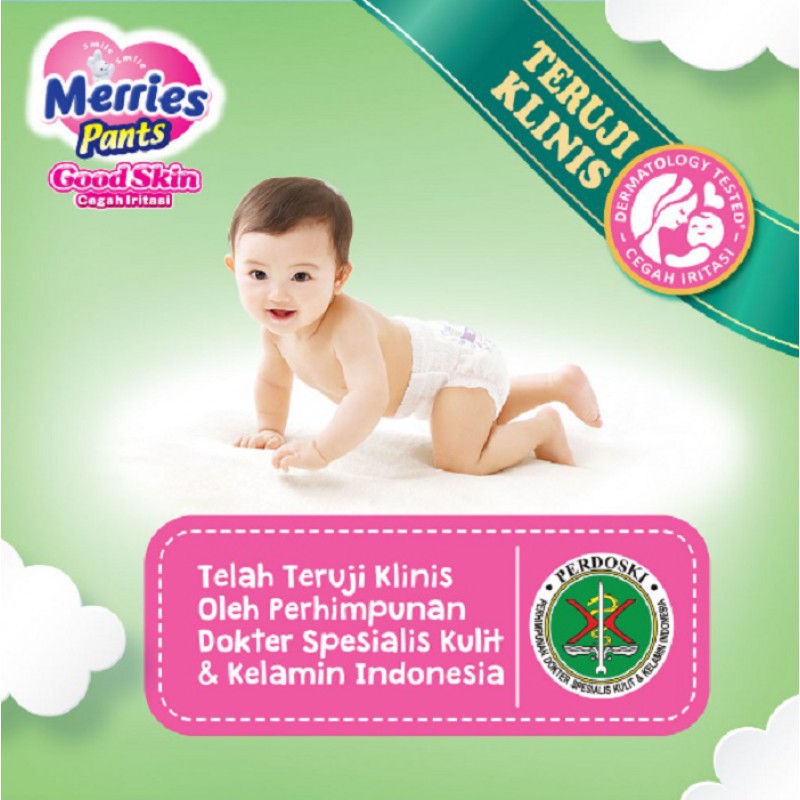 Merries Pants Good Skin M34 Diapers