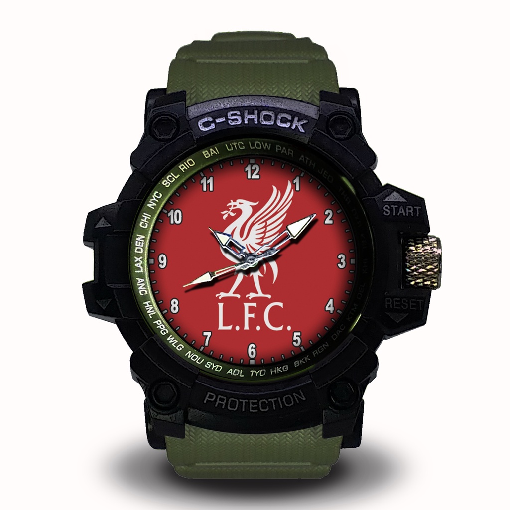 (EXCLUSIVE BOOSQU) JAM TANGAN LIVERPOOL LIST MERAH - 5