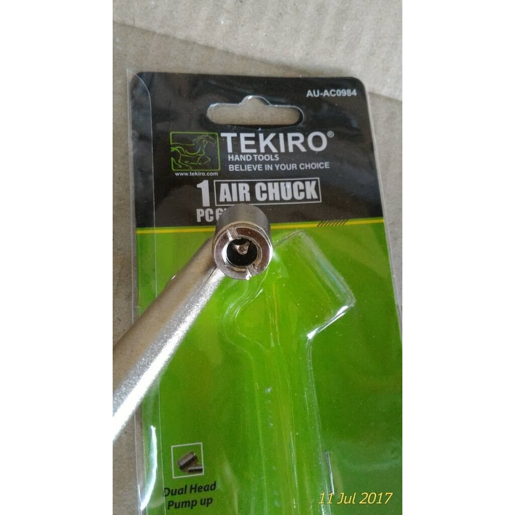 Tekiro ALAT ISI ANGIN 6” TEKIRO AIR CHUCK 6inch Tekiro AU-AC0984 6 in Tekiro Air Chuck Silver 6 inch