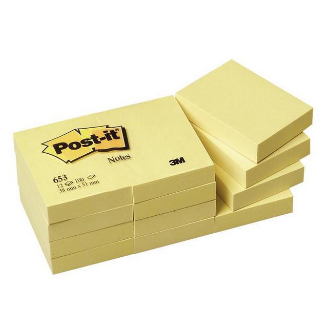 STICKY NOTES 3M POST IT 653 40 X 50 MM MEMO TEMPEL STIK NOTE MEMOPAD 40 50 KECIL KUNING