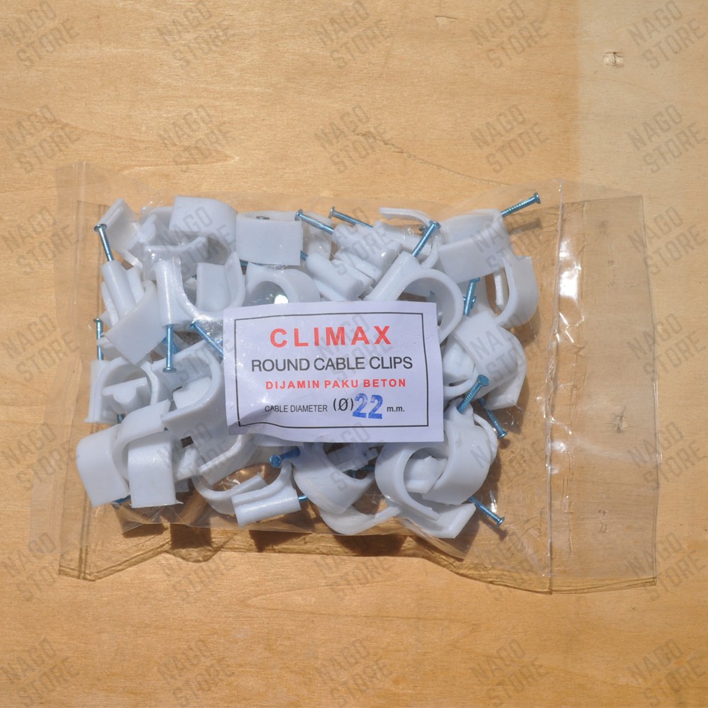 KLEM KABEL LISTRIK PLASTIK WARNA PUTIH DIJAMIN PAKU BETON ASLI UKURAN NO 14MM 17MM 19MM 22MM