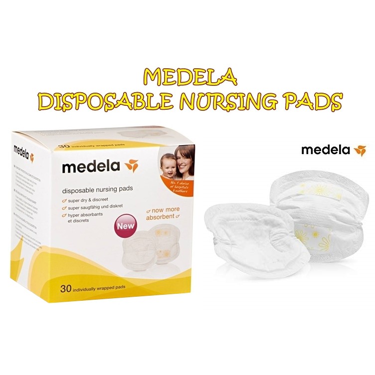 DISPOSABLE NURSING PADS MEDELA / BREAST PADS MEDELA ISI 30 PCS / PENYERAP ASI