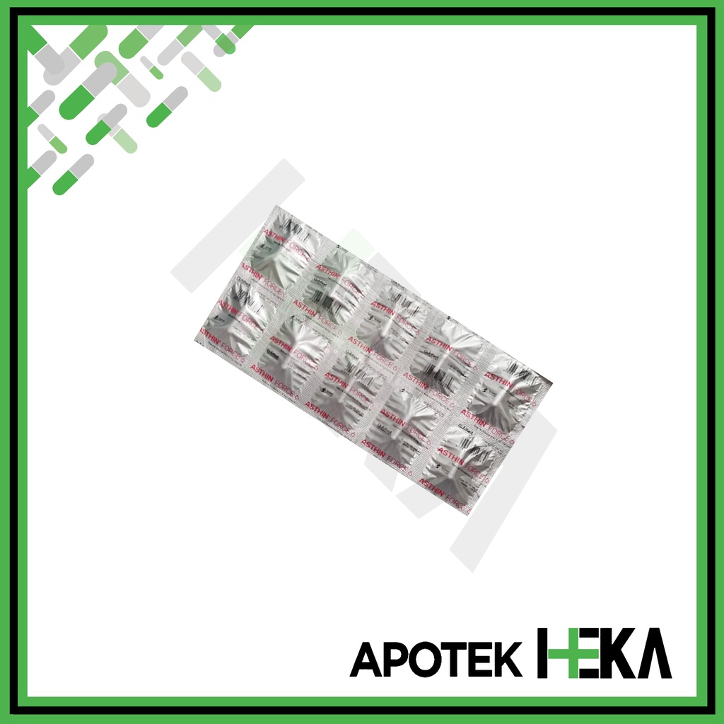 Asthin Force 12 Kapsul Strip isi 10 Tablet - Antioksidan Radikal Bebas (SEMARANG)