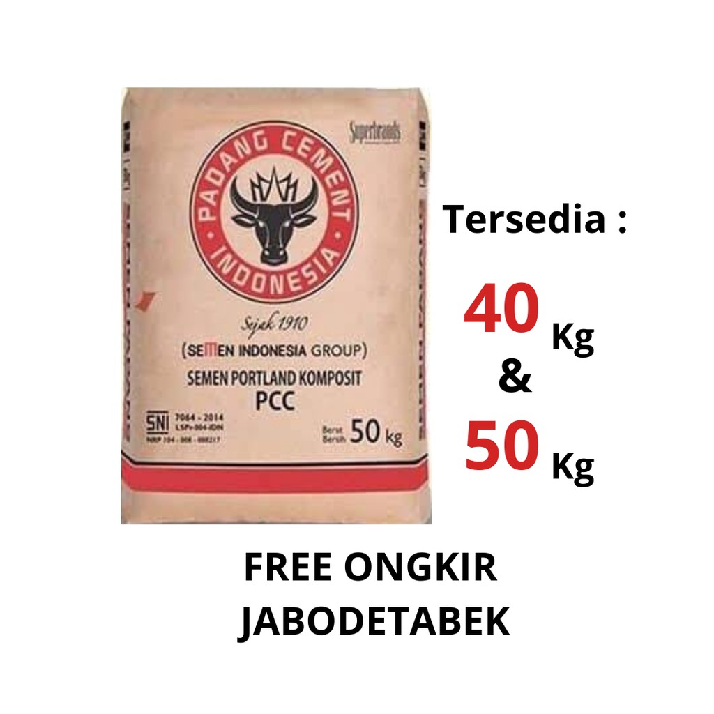 SEMEN PADANG 40KG 50 KG TERMURAH FREE ONGKIR JABODETABEK