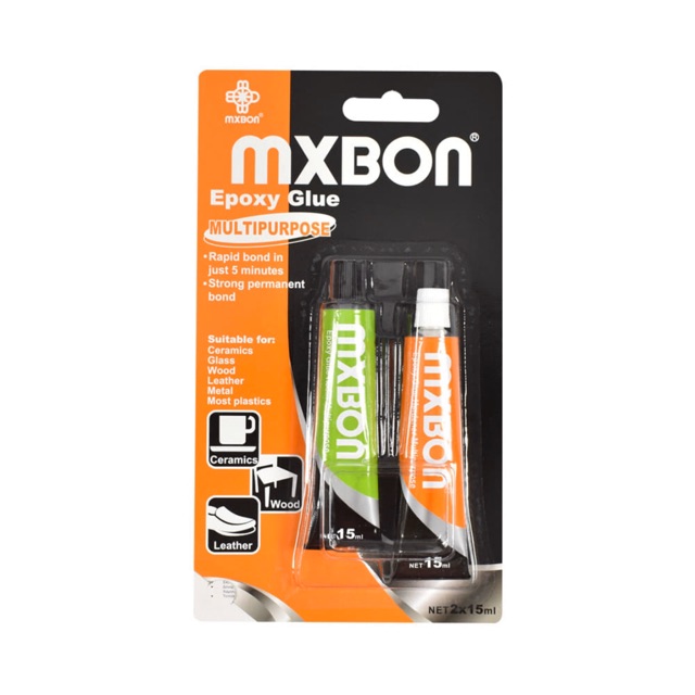 

Mxbon Set Lem Epoxy Serbaguna Rapid 15 Ml 2 Pcs