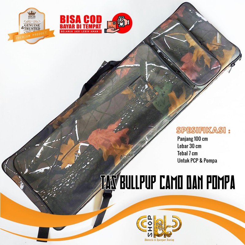 Tas Kotak Bullpup PCP Camo Busa Tebal Terbaik Berburu dan Pompa PCP Terbaru