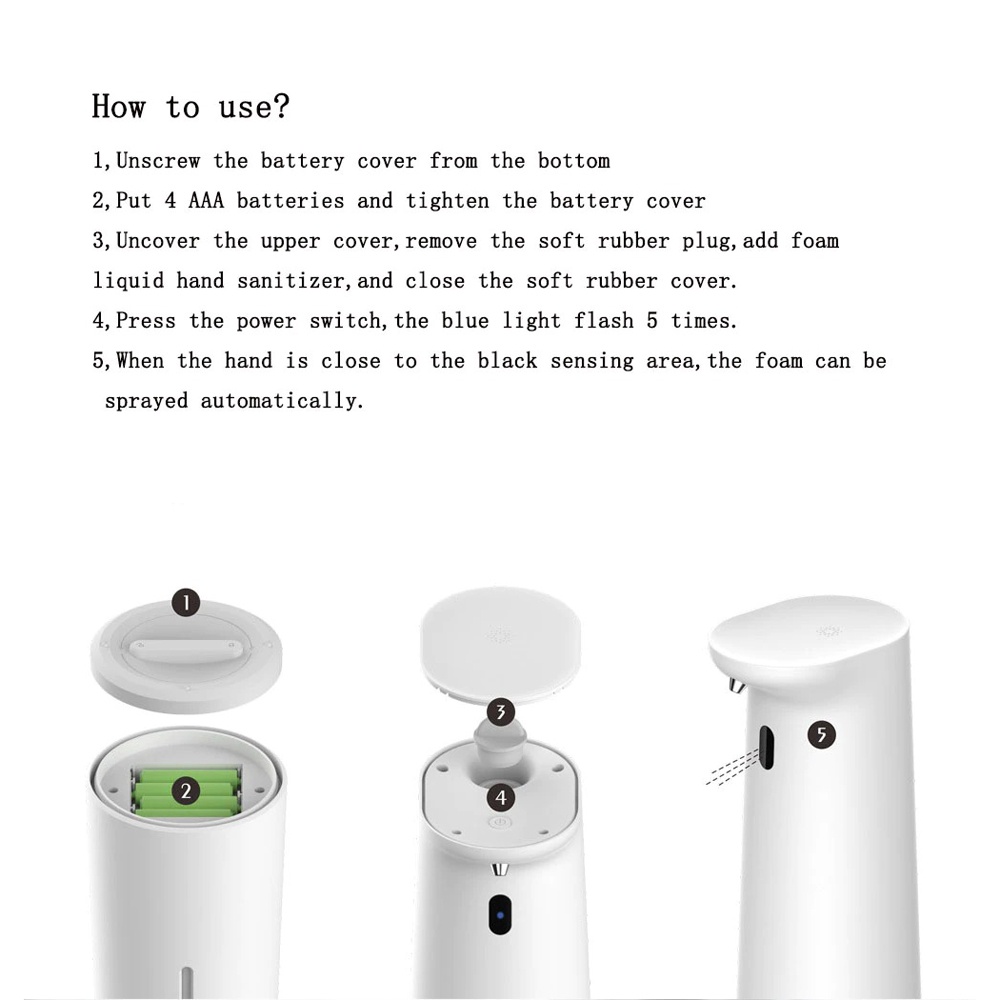 Dispenser Sabun Otomatis Non Contact Foam Soap Touchless 3Life 400ml