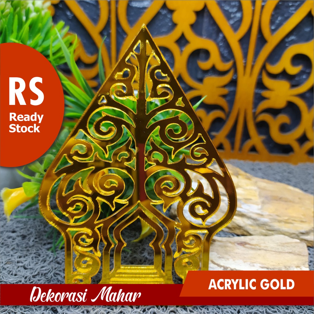 GUNUNGAN MIRROR GOLD DEKORASI MAHAR