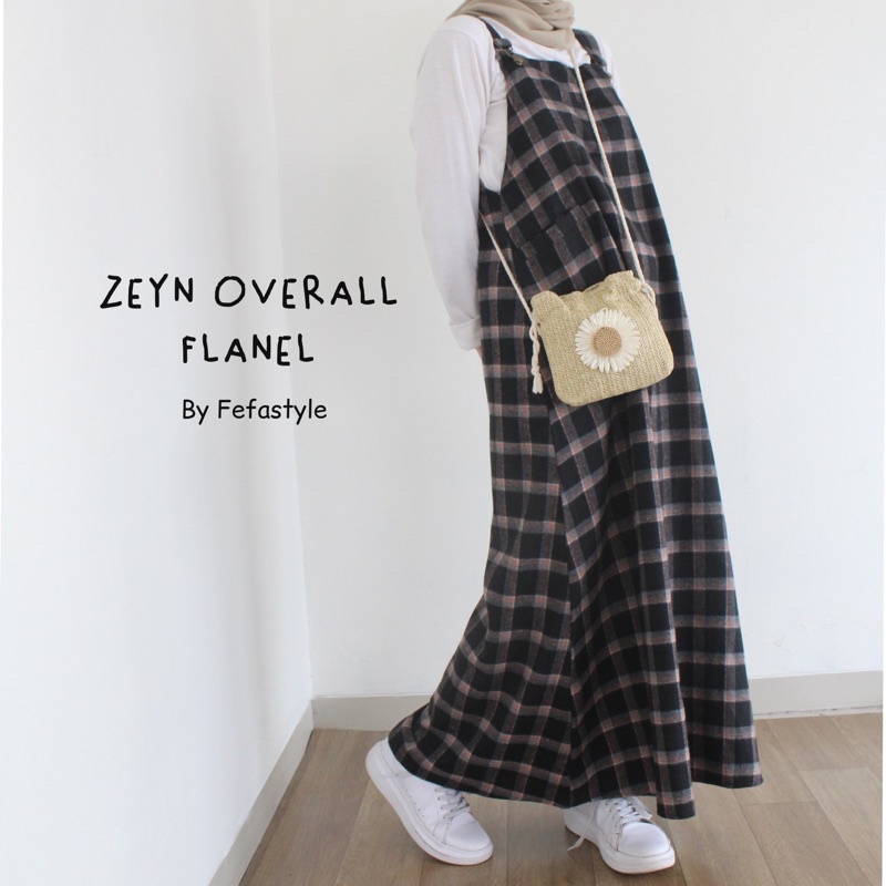 [COD] ZEYN OVERALL FLANEL fefastyle