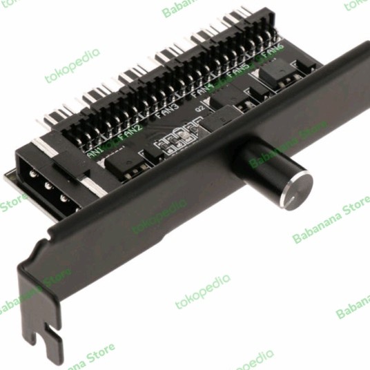 Splitter fan 4 pin pwm 6 way with molex slot pci 4 pin fan case knob