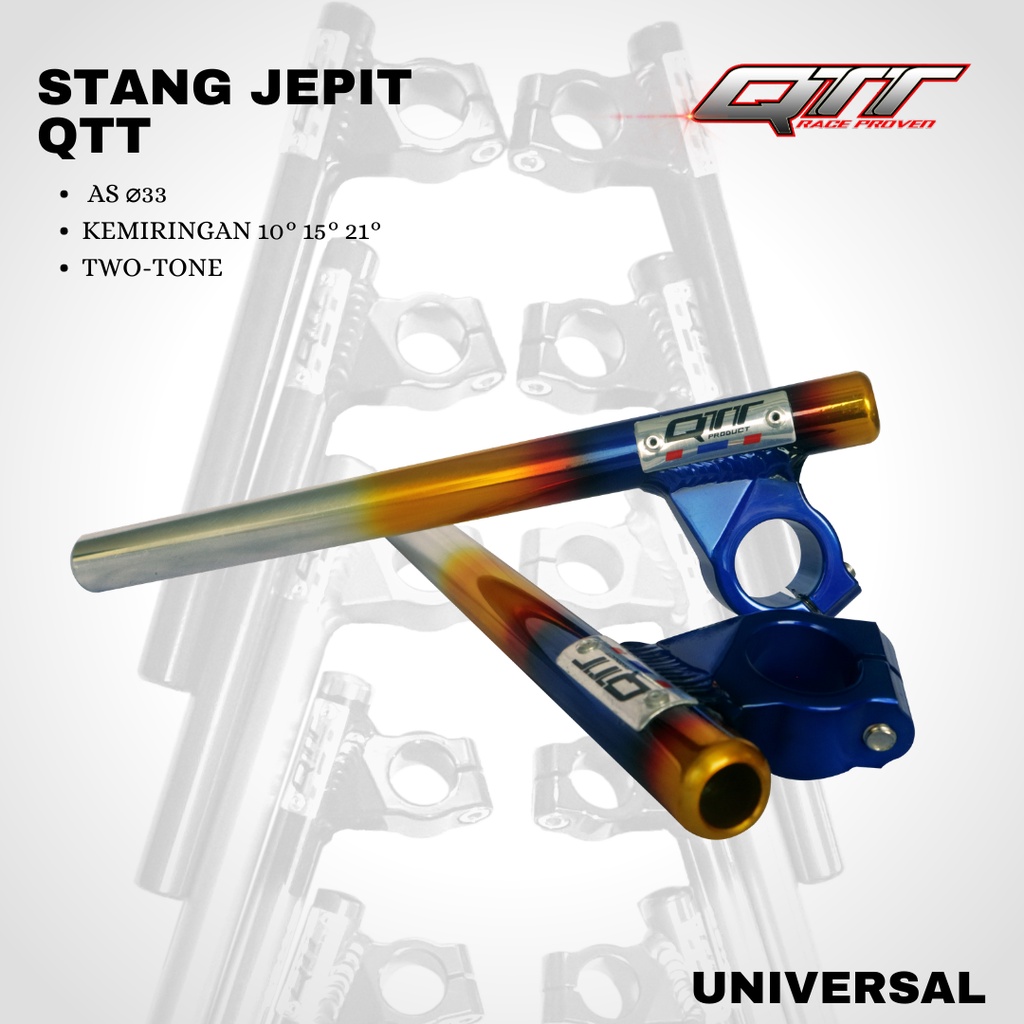 Stang jepit QTT NINJA AS 33 DRAJAT 10 15 21 twotone