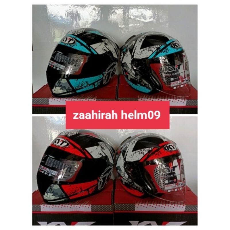 paket couple KYT r-10 dan KYT galaxy plat R-Helm Paket Couplean Motif Kyt R10 Seri 3 Dan Kyt Galaxy 