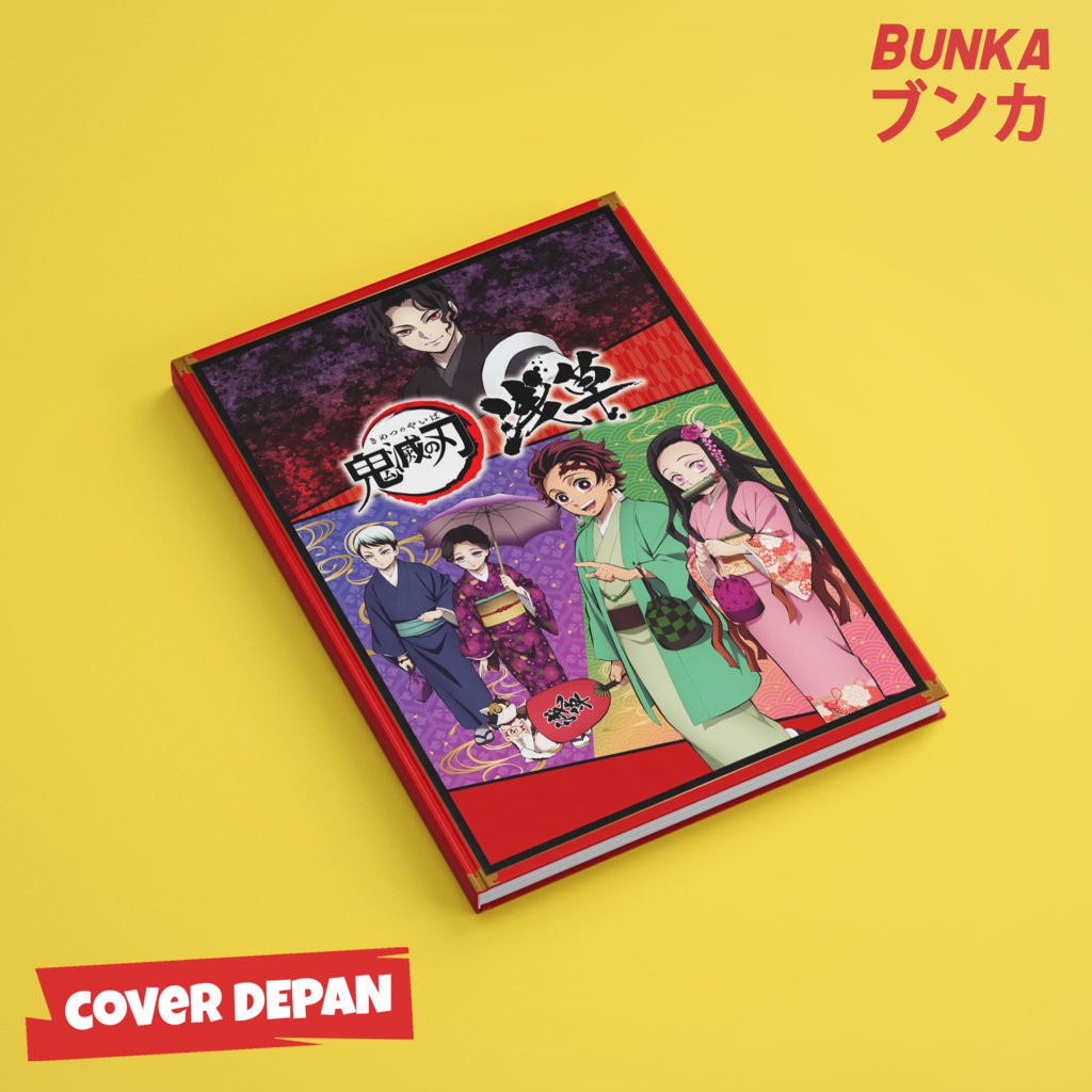 

Notebook Anime Kimetsu no Yaiba Kimono Hardcover A5 Buku Tulis Catatan Notes Agenda Planner Jurnal