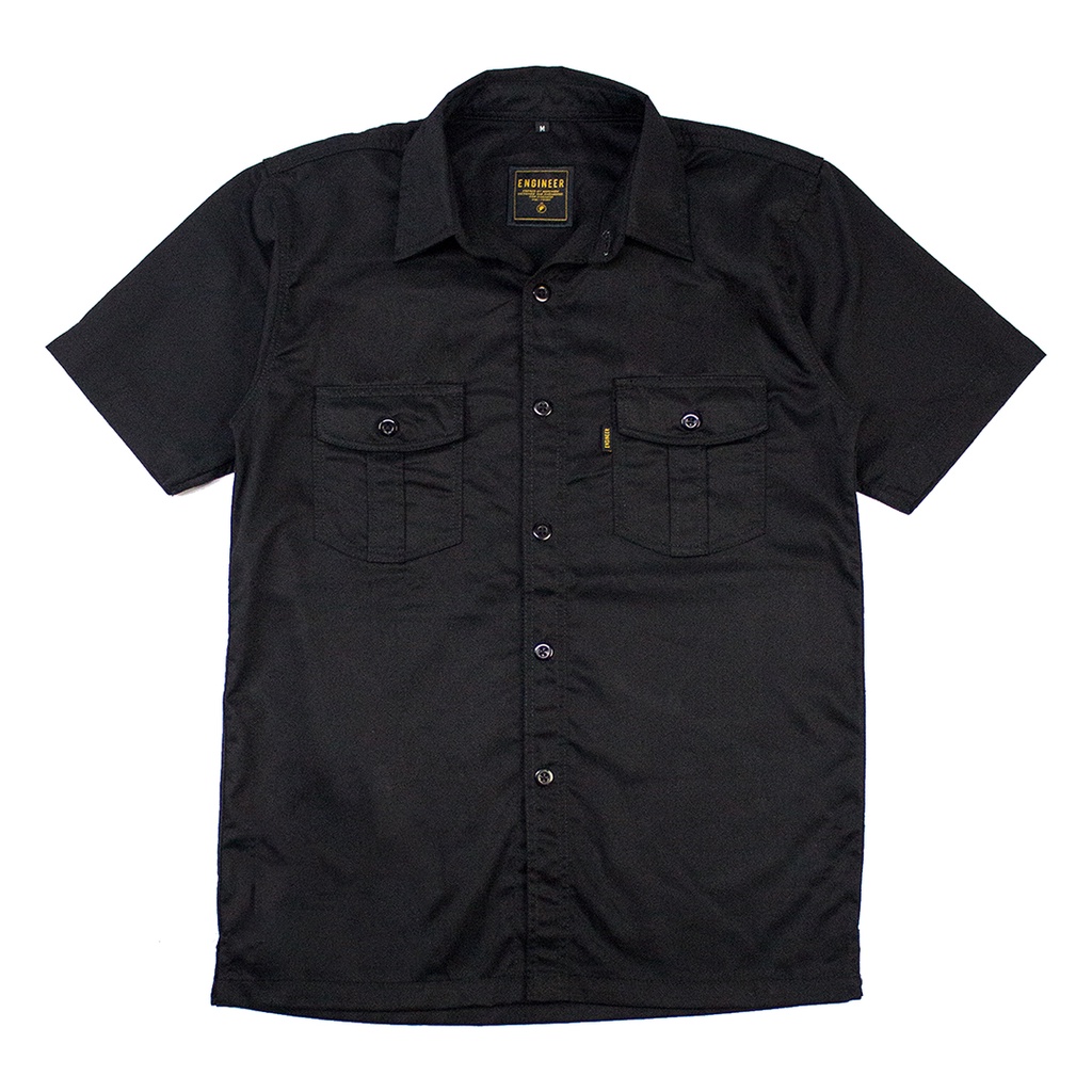 Basic Workshirt Short Sleeve- SERI KEMEJA KERJA LENGAN PENDEK POLOS UNISEX by ENGINEER