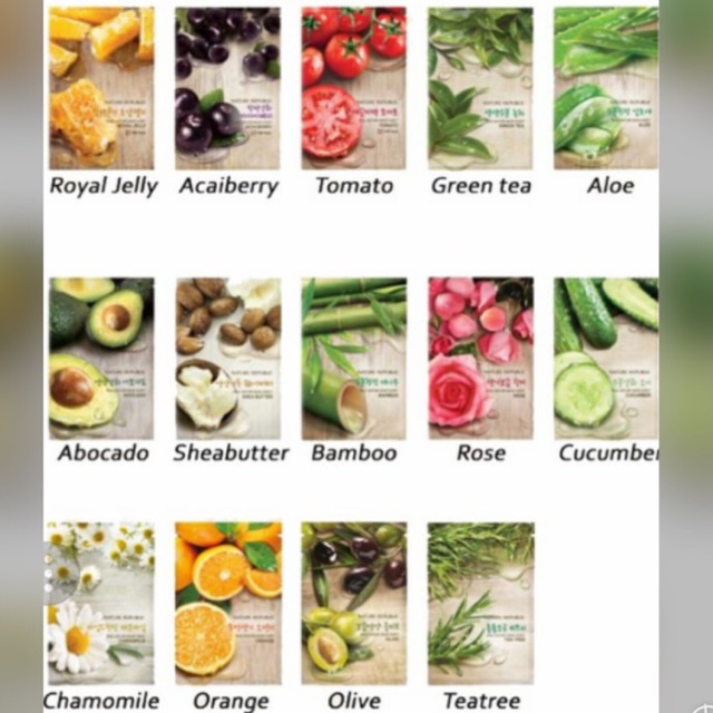 Nature Republic Real Nature Mask / Masker Nature Republic / Real Nature Republic Masker Original