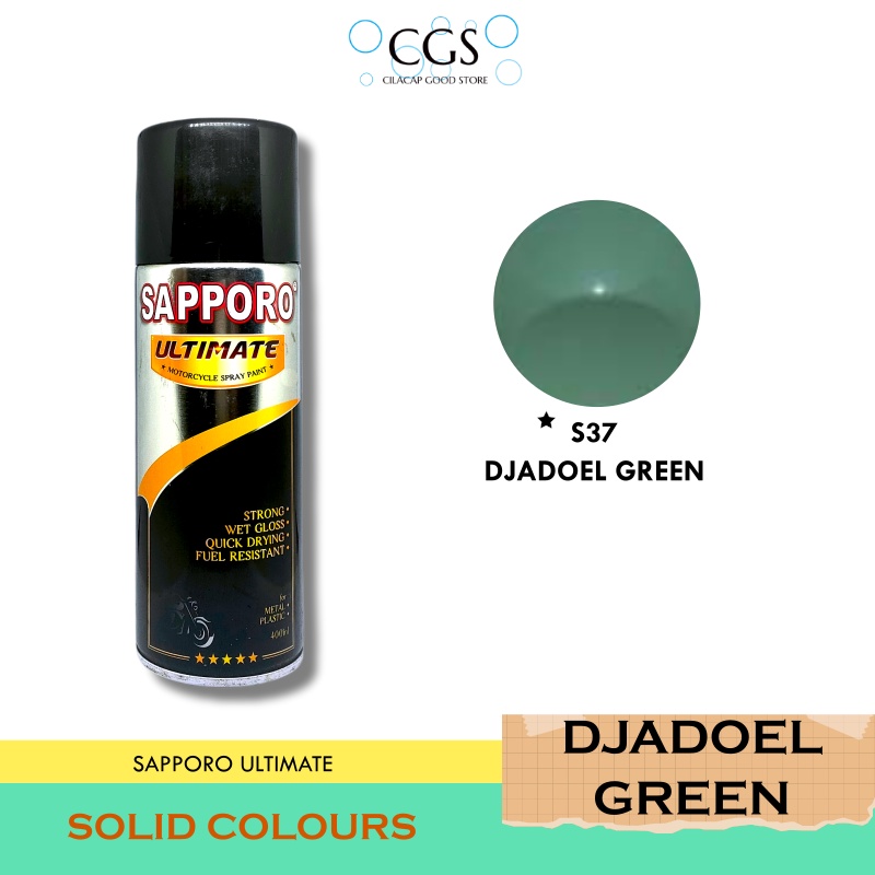 Pilok Sapporo DJADOEL GREEN S37 - cat motor hijau - sapporo ultimate hijau - pilok sapporo hijau - p