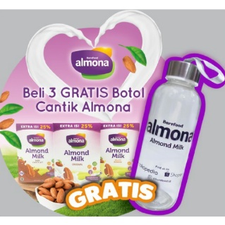 [BUY 3 GET dapat botol catik ] ALMONA Almond Milk Powder ASI BOOSTER with Daun Katuk susu ibu hamil bumil Rendah Gula - Tinggi Serat - Dairy Free Pelancar Asi Rekomendasi asi Booster Susu Ekstrak Daun Katuk Bebas Susn