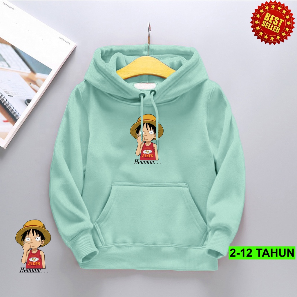 hoodie  anak laki-laki usia 2 3 4 5 6 7 8 9 10 12 tahun / jaket switer anak laki laki perempuan kartun japan one piece