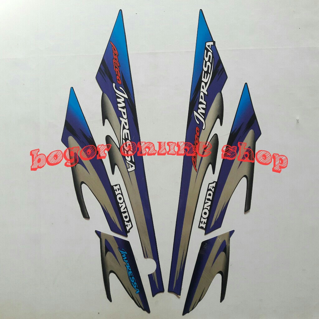 stiker striping Astrea impressa 2000 biru