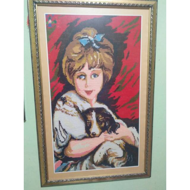 Kristik Orchid/ Hiasan Dinding/ Koleksi Antik