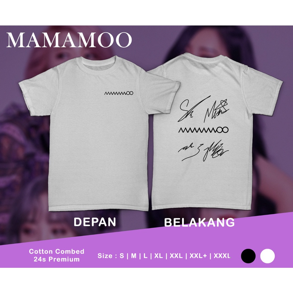 Pretty Savage- Kaos Oversize Mamamoo Sign Depan Belakang