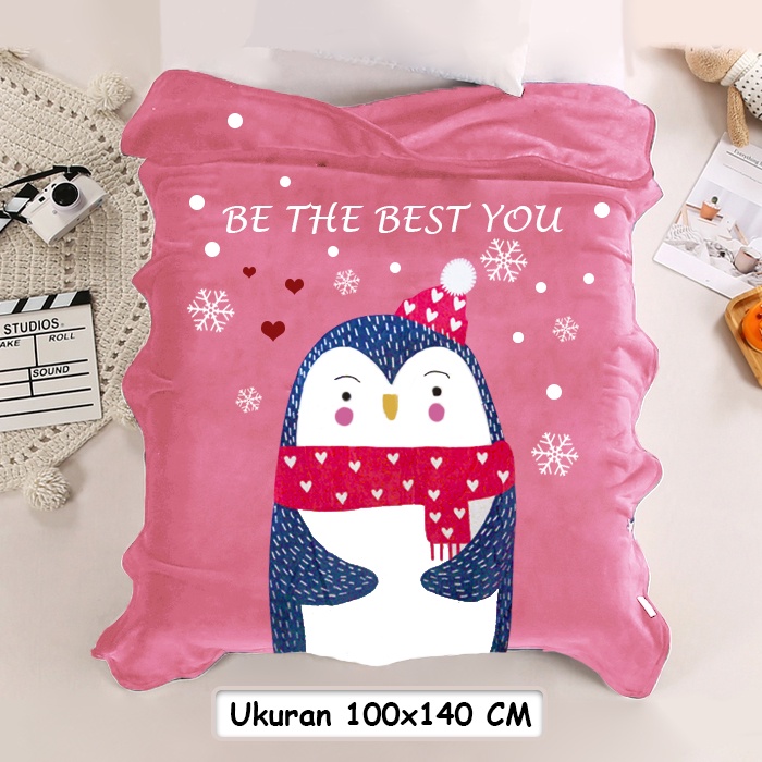 Selimut Anak Karakter Lucu Dan Halus Ukuran 140cmx100cm 100% Polyester - FK450