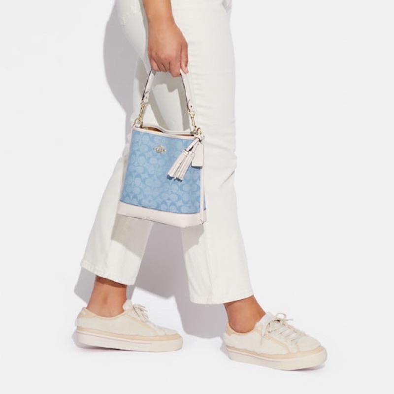 Coach Mollie Bucket Bag 22 In Signature Chambray (CA583)