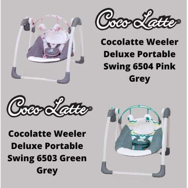SWING COCOLATTE WEELER DELUXE PORTABLE SWING / AYUNAN ELEKTRIK WEELER COCOLATTE/SWING OTOMATIS BAYI