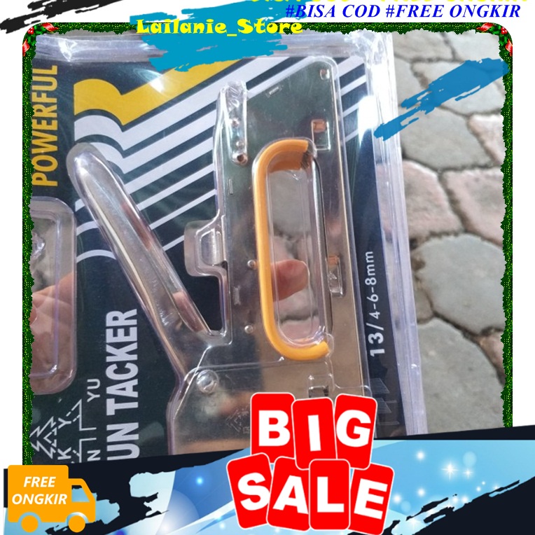 

Staples Gun Tacker Isi Tembak Manual Stapler Staples Gun Tembak Jok Kulit Motor / Gun Tacker 4-6-8mm 0668