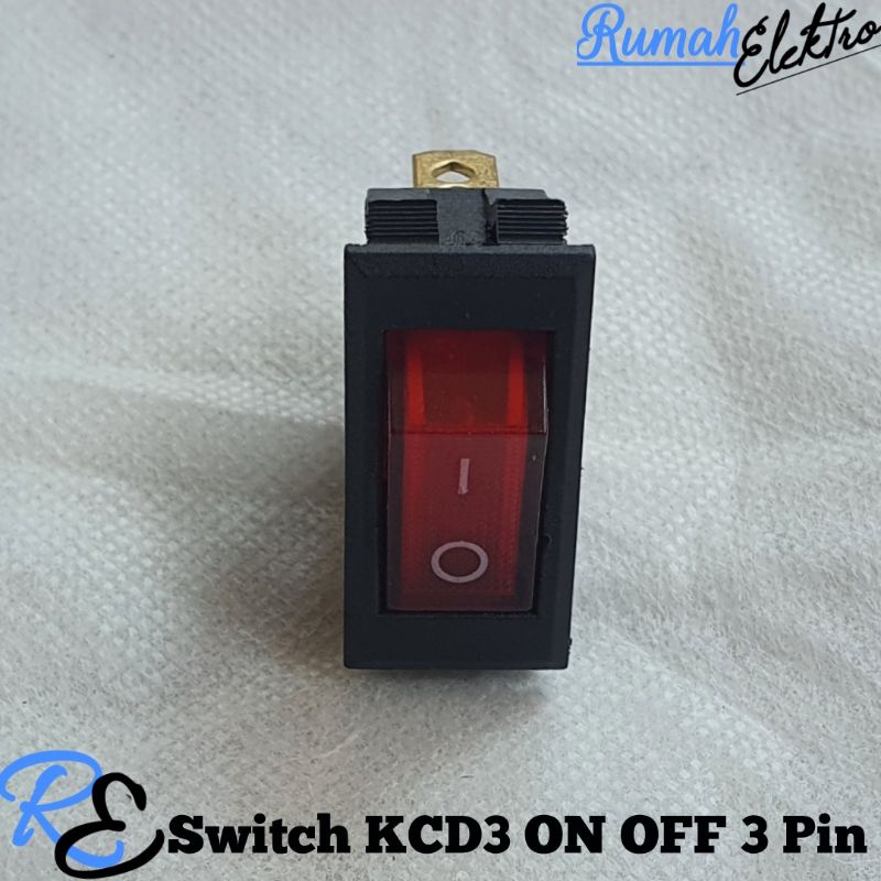 Switch KCD3 Saklar Gepeng ON OFF 3 Pin
