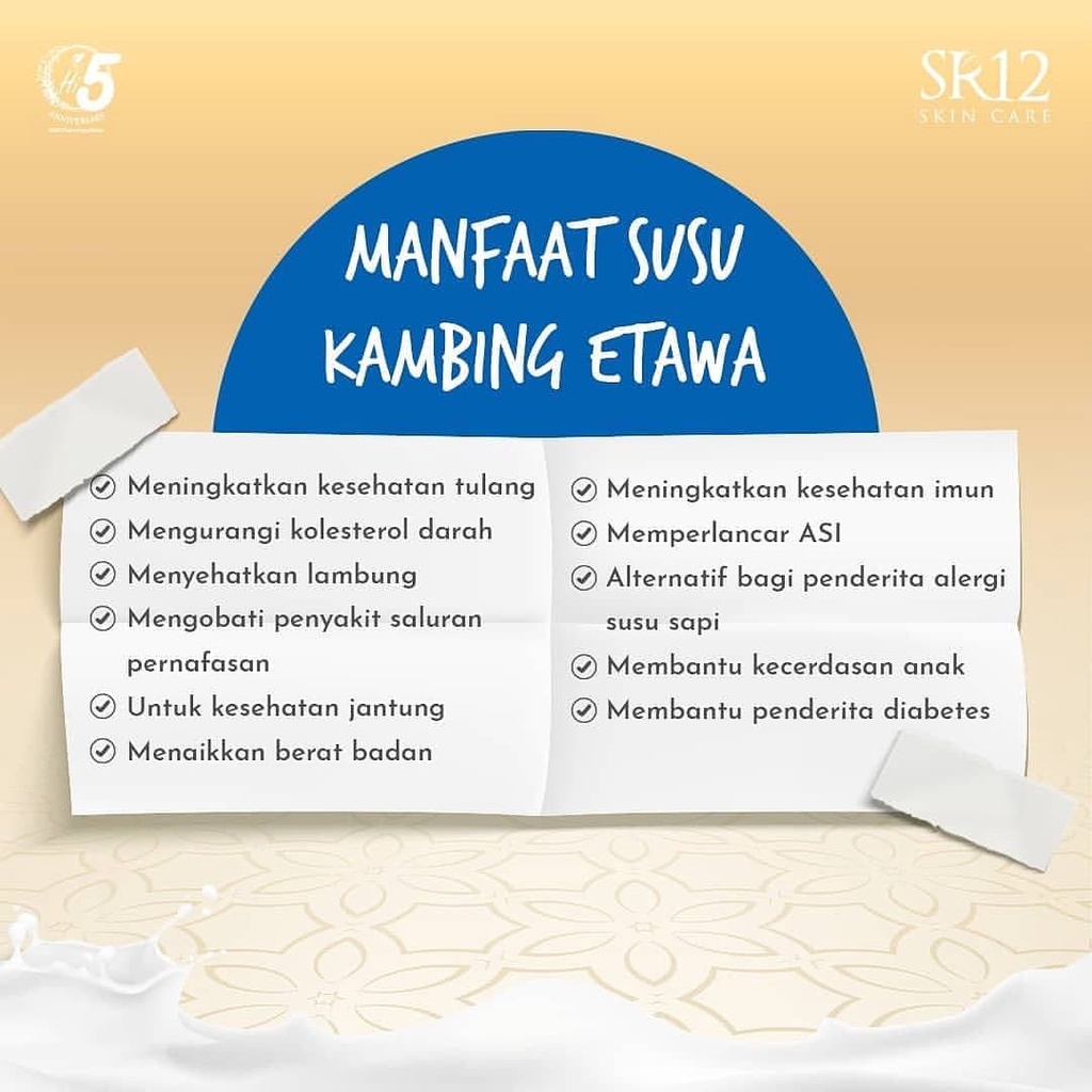 [TANPA GULA] Susu Kambing Etawa Bubuk GOMILKU SR12 GO MILKU BPOM Plus Madu Daun Kelor Ikan Gabus