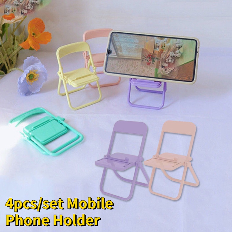 1 / 4 Pcs Stand Dudukan Handphone Adjustable Model Lipat