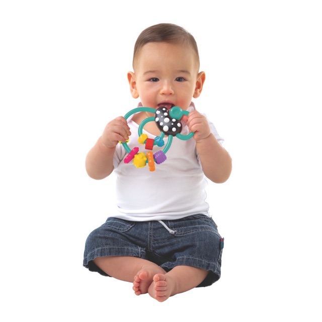 Playgro swirly teething rattle