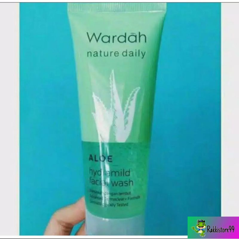 ❣️Rakkistore99❣️Wardah Nature Daily Aloe Hydramild Facial Wash 60ml (100% Original)