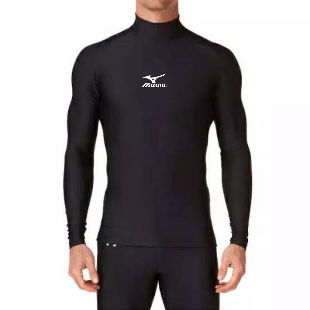 Baselayer Manset pria wanita Turtle Neck