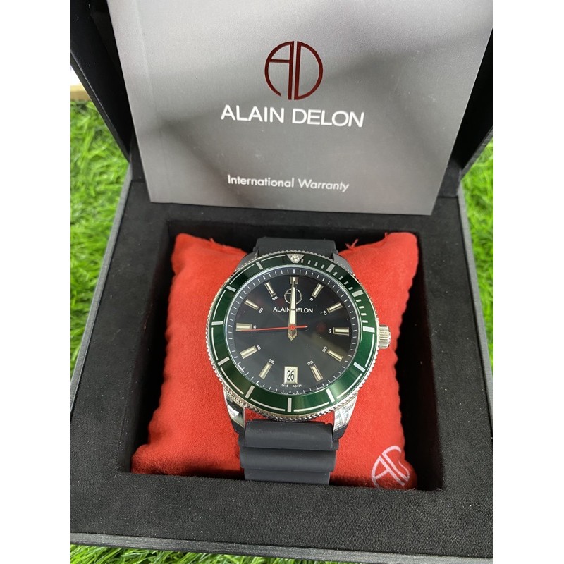 alain delon ad434-1392 pria karet hitam ring hijo