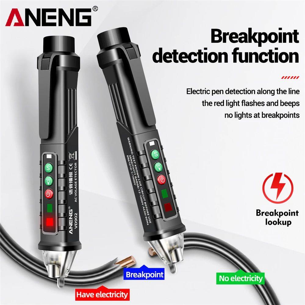 Solighter AC Voltage Detector Tester Multifungsi Infrared Tester Pen Pengukur Tegangan