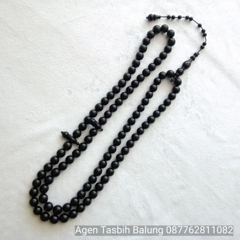 Tasbih Kayu Galih Kelor Hitam Jumbo Super size 16mm ORIGINAL!!