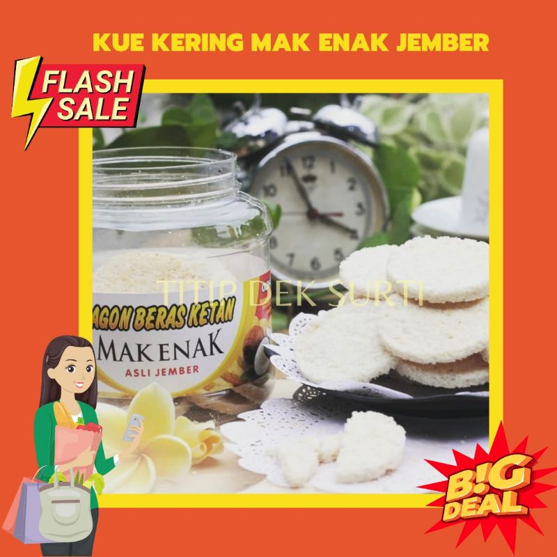 

Kue Sagon Beras Ketan Mak Enak asli Jember 300gr