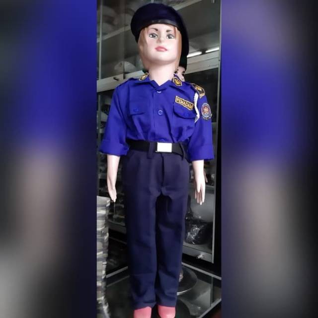 Baju Profesi Anak DAMKAR BIRU / Baju Karnaval / Baju Profesi