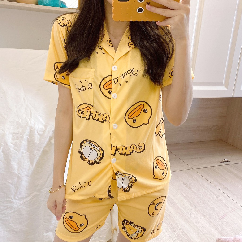 Baju tidur piyama wanita bahan import murah seserahan sleepwear BTB026-2 import model kemeja