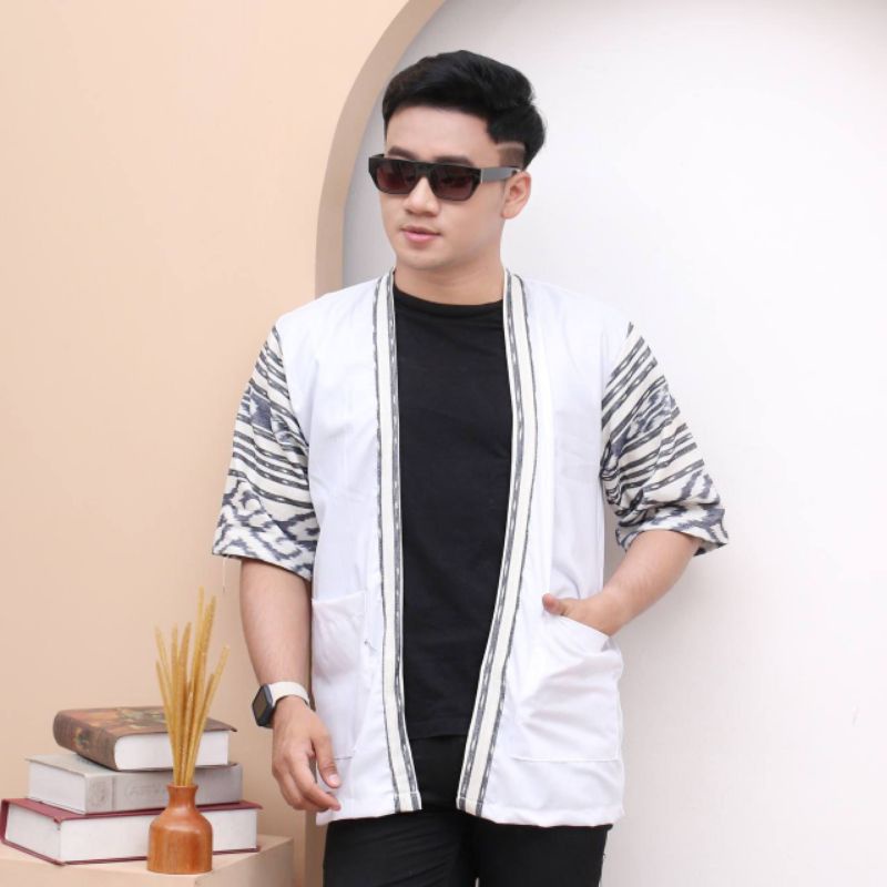 OUTER BOLERO BLAZER BATIK TENUN PREMIUM / bollero batik aldebara/ kimono aldebara