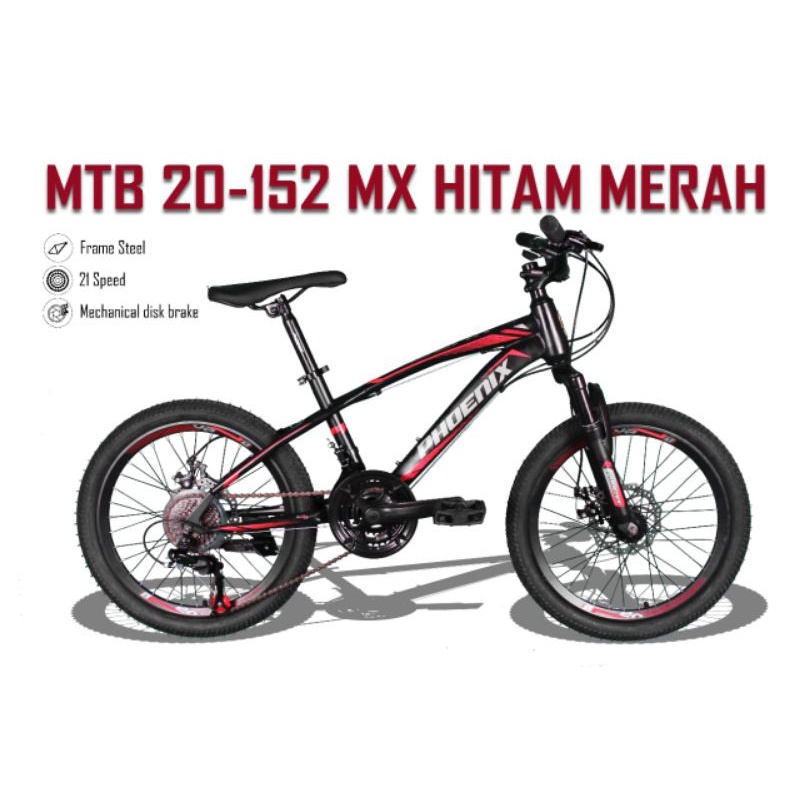 Sepeda Mtb Uk 20 Phoenix Asli 152 mx